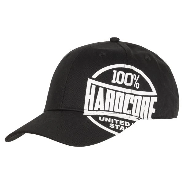 100% Hardcore cap side