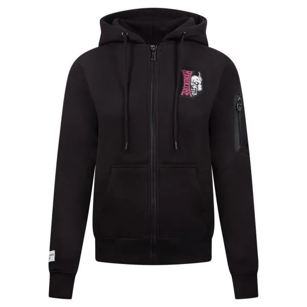 100 procent hardcore lady kapuzenjacke front