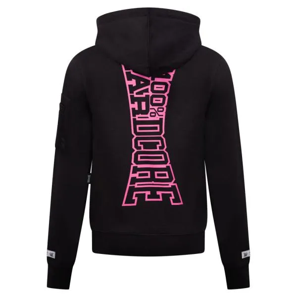 100 procent hardcore lady kapuzenjacke rueckseite