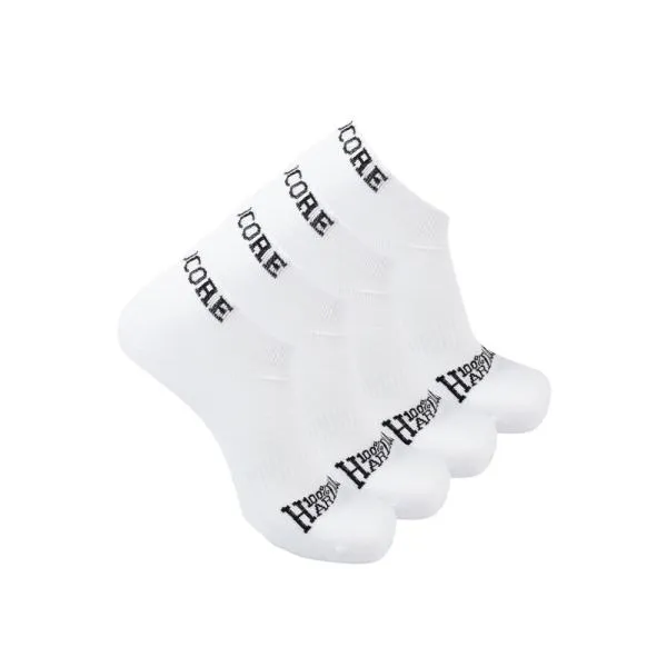 100% Hardcore Sneaker Socks (Doublepack) white
