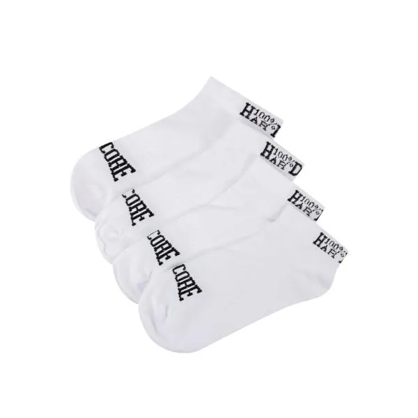 100% Hardcore Sneaker Socks (Doublepack) white