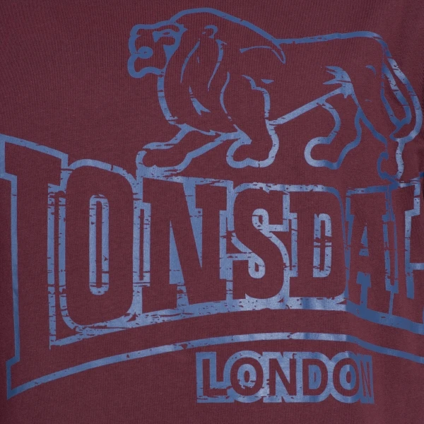 Lonsdale T-Shirt Langsett oxblood