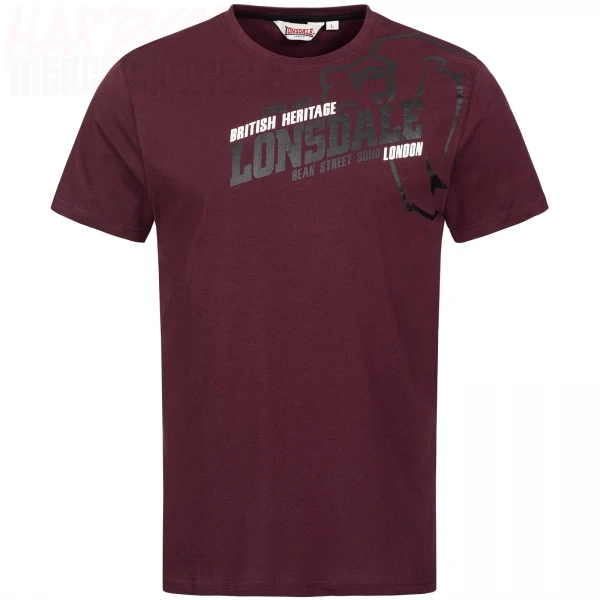 Lonsdale T-Shirt Walkley oxblood