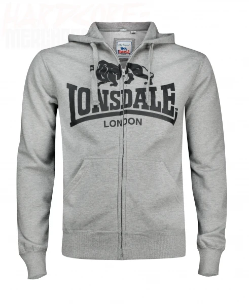 Lonsdale Kapuzensweatjacke "Krafty" grau