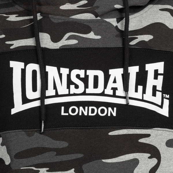Lonsdale Hooded Sweatshirt Dulwich Camo