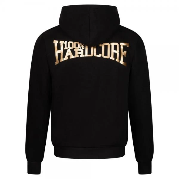 100-prozent-hardcore-kapuzenjacke-essential-schwarz-gold-hinten