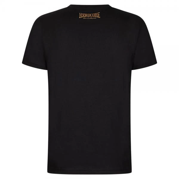 100% Hardcore T-Shirt "Essential" black gold back