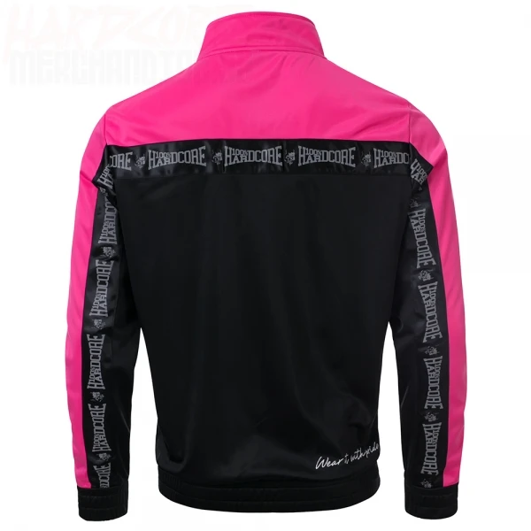 100% Hardcore Trainingsjacke Authentic black/pink (Unisex)