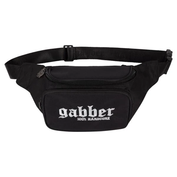 100% Hardcore Gürteltasche "Gabber" schwarz/weiss