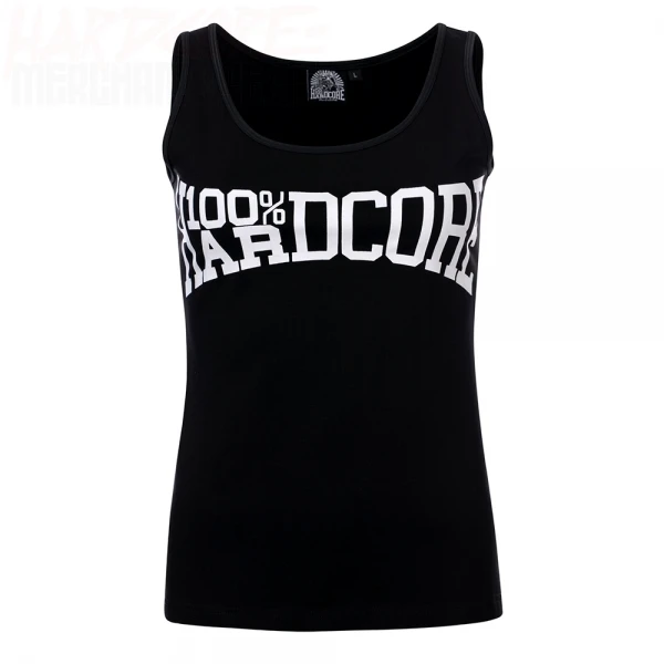 100% Hardcore Lady Tanktop the Brand black/white (XS)