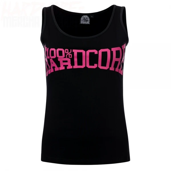 100% Hardcore Lady Tanktop the Brand black/pink (S/M)