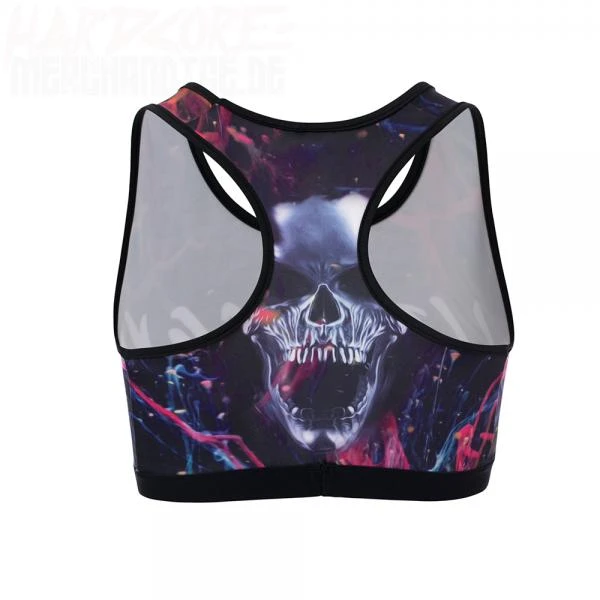 100% Hardcore Lady Sporttop - Spaceskull (XL)