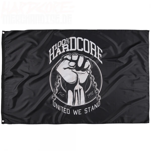 100% Hardcore Fahne United we Stand