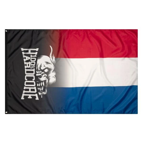 100% Hardcore Fahne "Rage" Holland