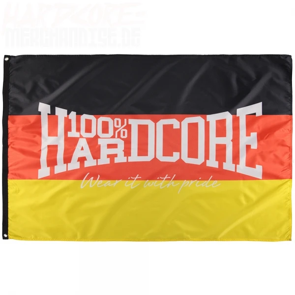 100% Hardcore Fahne - Germany