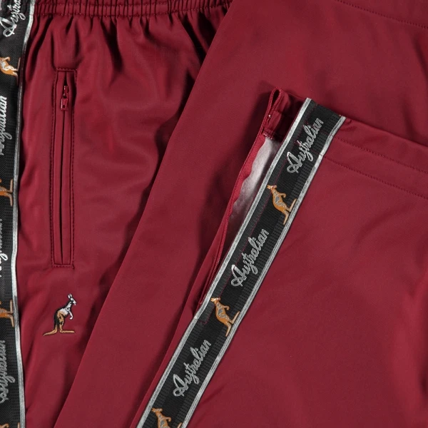 Australian Trackpants "all over" bordeauxred