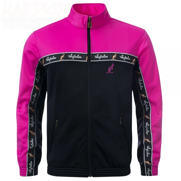 Australian Trainingsjacke "all over" schwarz/fuchsia