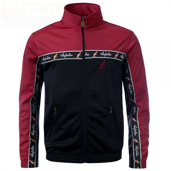 Australian Trainingsjacket All Over bordeauxred / black