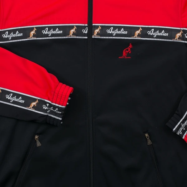 Australian Trackjacket "all over" red/black