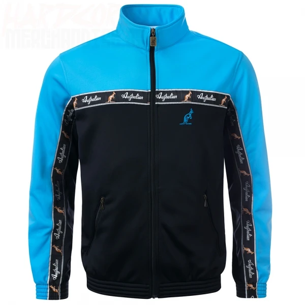 Australian Trainingsjacke "all over" - Ocean blue / black