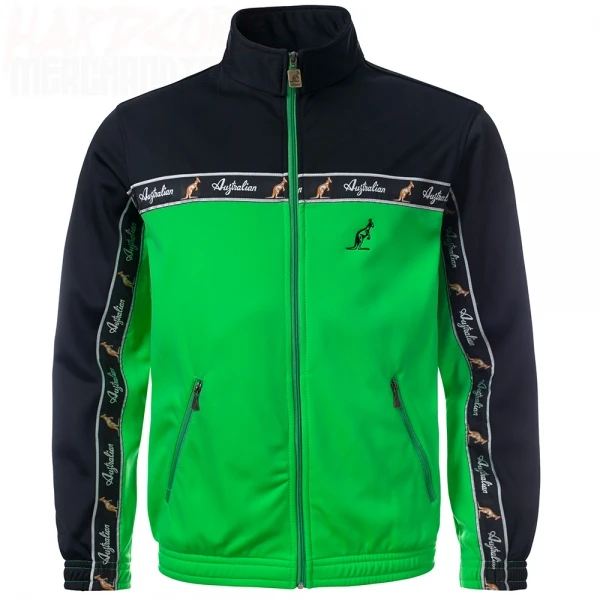 Australian Trackjacket "all over" green/black