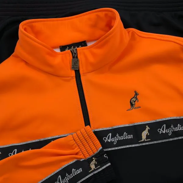 Australian Trainingsjacket All Over orange / black