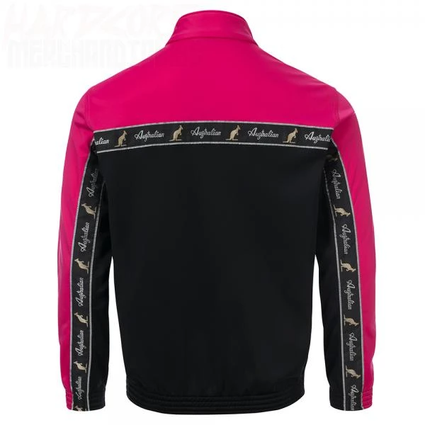 Australian Trainingsjacke "all over" schwarz/pink