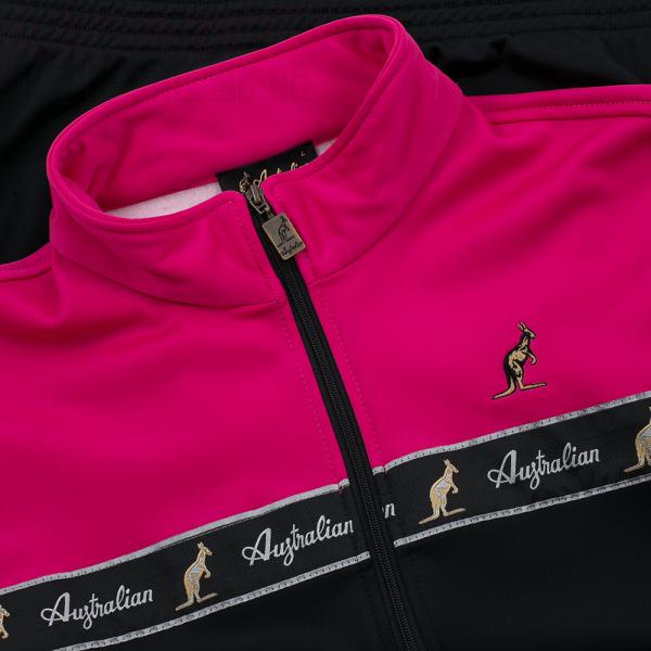 Australian Trainingsjacke "all over" schwarz/pink