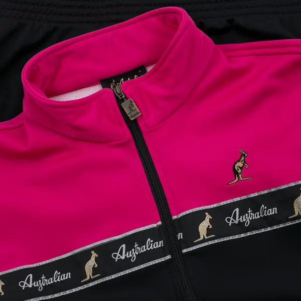 Australian Trainingsjacke "all over" schwarz/pink (3.0)