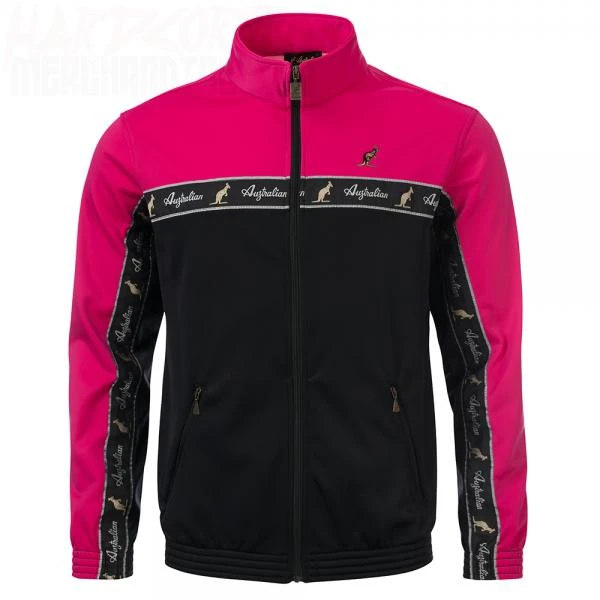 Australian Trainingsjacke "all over" schwarz/pink