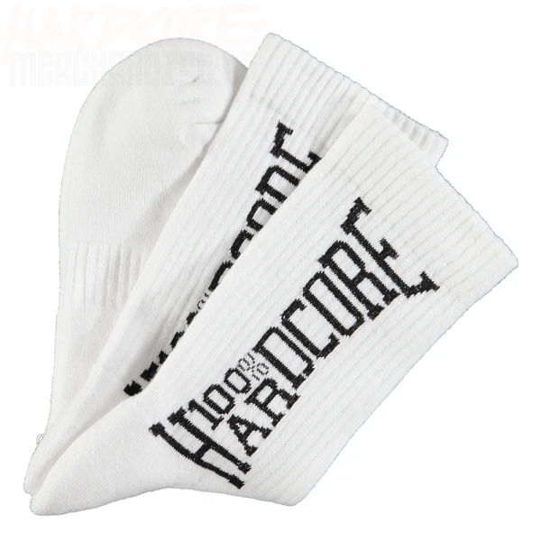 100% Hardcore Sportsocks white