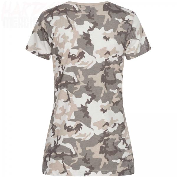 Hardcore United T-Shirt Lady Camo Rueckseite