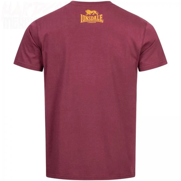 Lonsdale T-Shirt Gots vintage oxblood backside