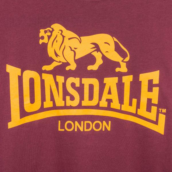 Lonsdale Gots logo vintage oxblood