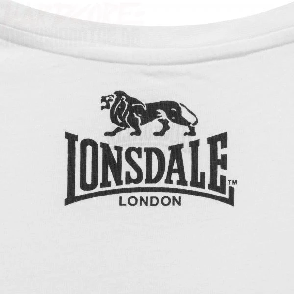 Lonsdale T-Shirt Gots weiss logo detail