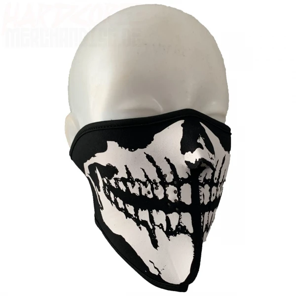 Halbmaske "Skull" black