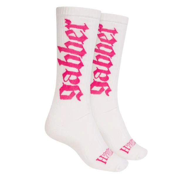 100_procent_hardcore_socken_gabber_weiss_pink