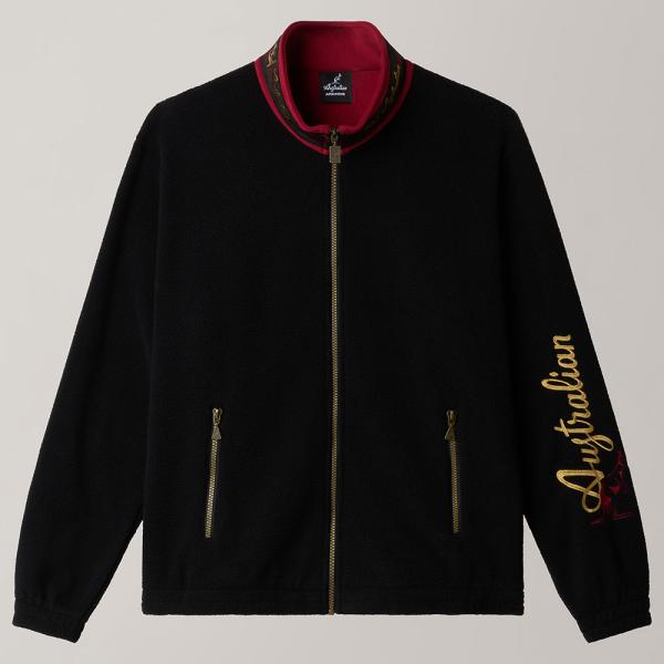 Australian Trainingsjacke Fleece "Archive Pile Logo Tape"