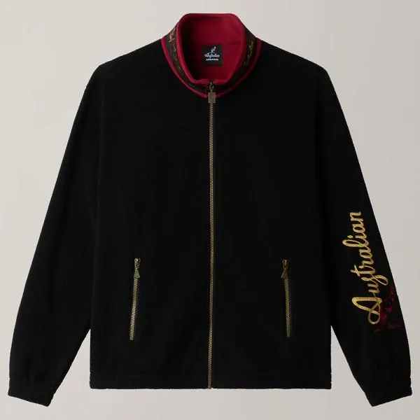 Australian Trainingsjacke Fleece "Archive Pile Logo Tape"