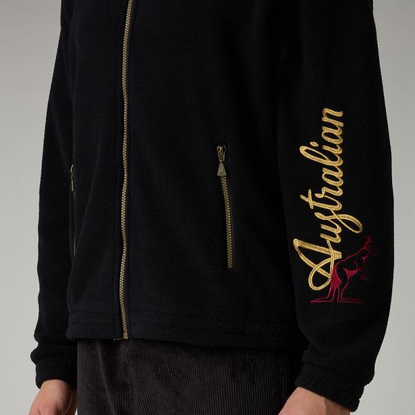 Australian Trainingsjacke Fleece "Archive Pile Logo Tape"