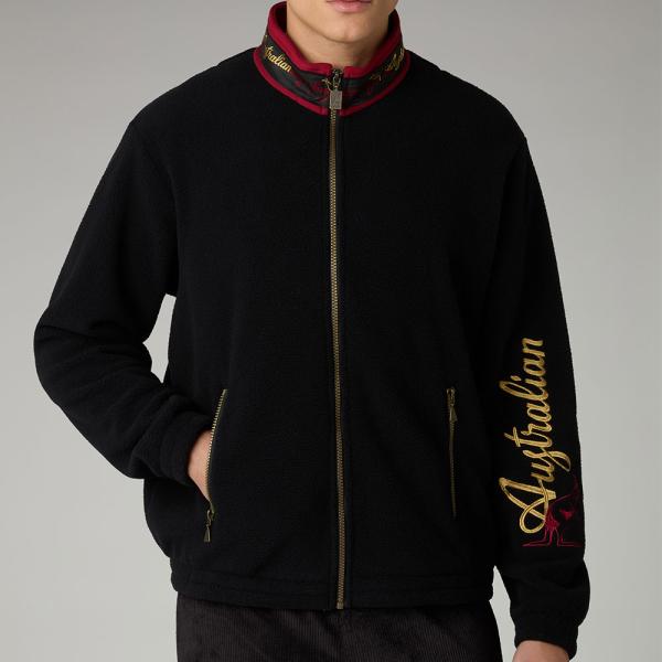 Australian Trainingsjacke Fleece "Archive Pile Logo Tape"