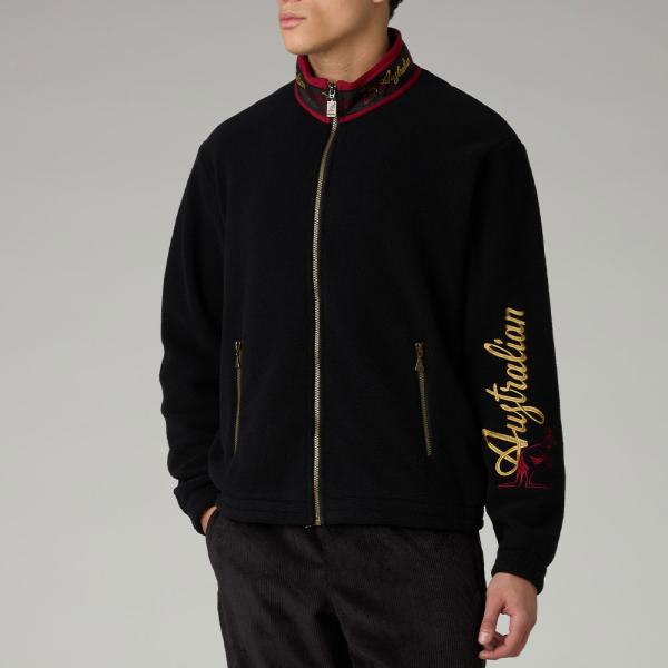 Australian Trainingsjacke Fleece "Archive Pile Logo Tape"