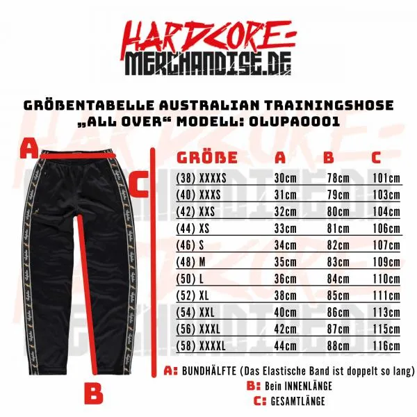 Australian Trainingspants "All Over" blue (3.0)