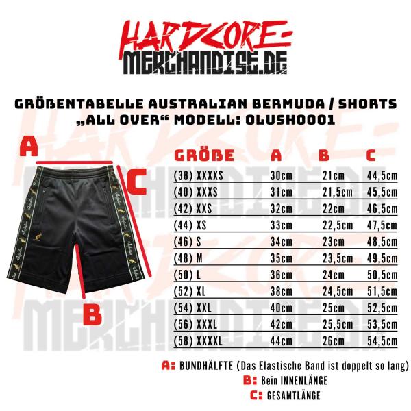 Australian Bermuda / Shorts All Over bordeauxrot