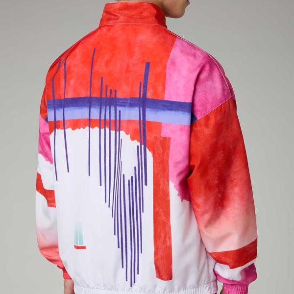 Australian Trainingsjacke "Archive Goran" - Weiss/Rot