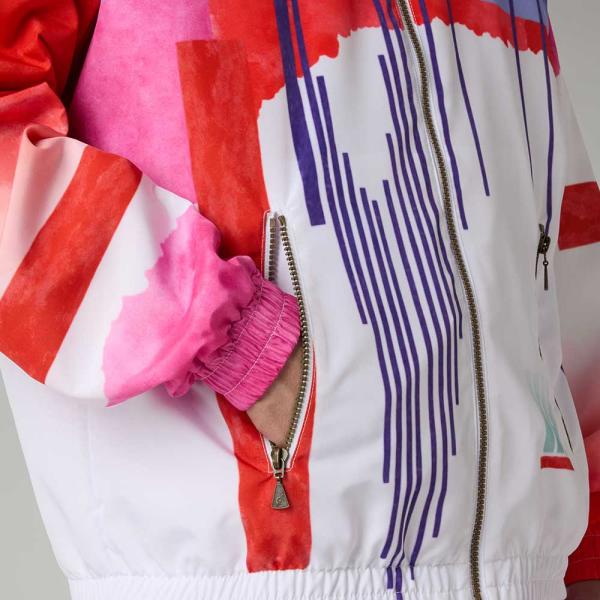 Australian Trainingsjacke "Archive Goran" - Weiss/Rot