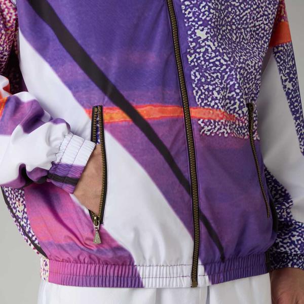 Australian Trainingsjacke "Archive Shardy" Weiss/Pervinca