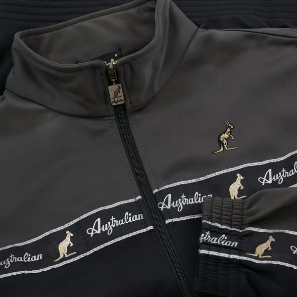 Australian Gabber Jacke mit schwarzem Streifen