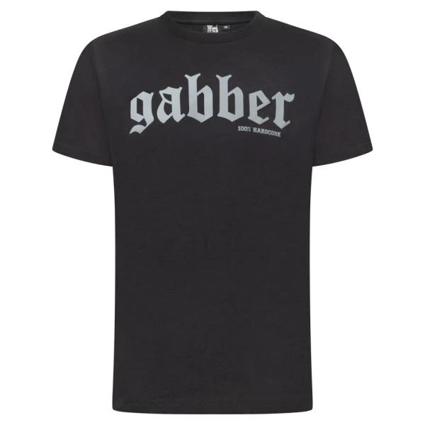 Gabber T-shirt silber
