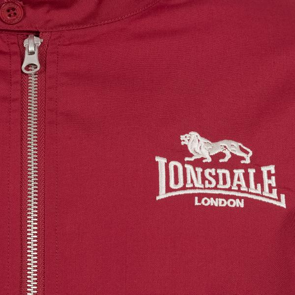 lonsdale_harrington_jacke_rot_logo